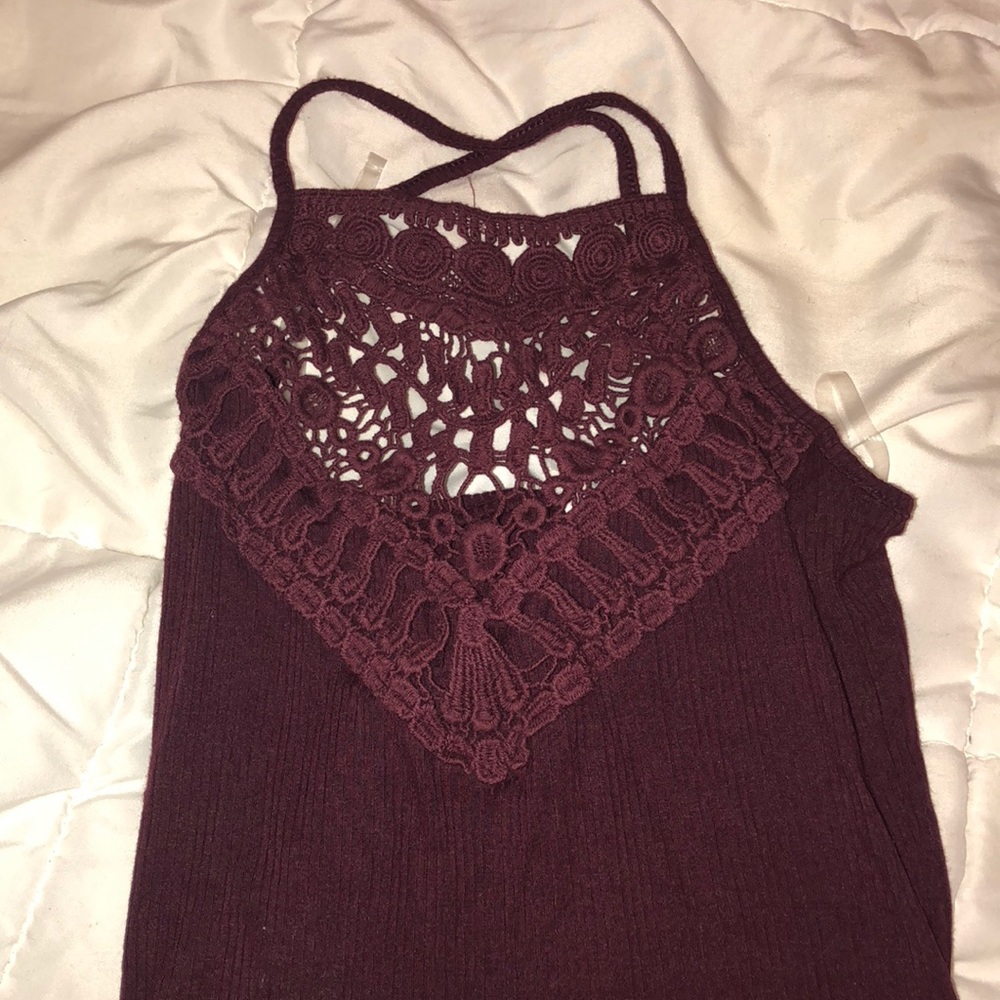 Maroon bodysuit